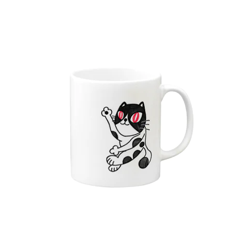 白と黒の猫 Mug