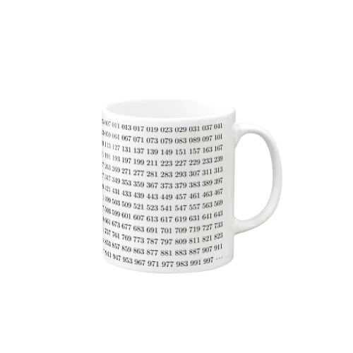 1~1000までの素数 Mug