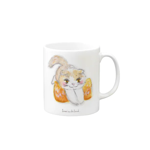 いなりずしクッションのねこ Mug