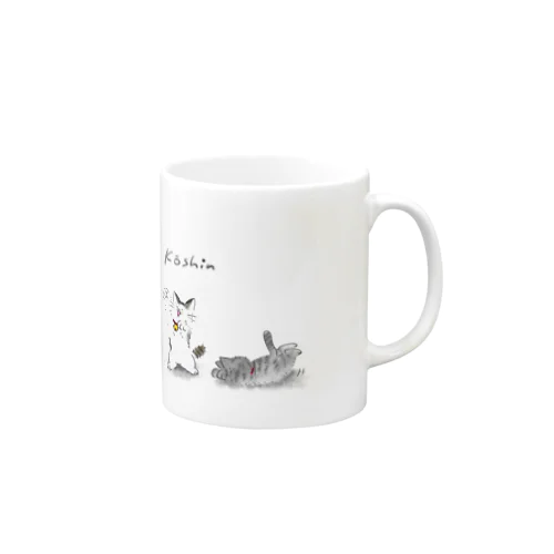 ねこの行進 Mug