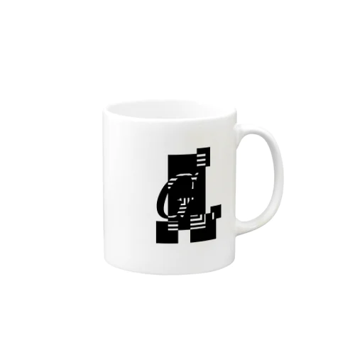 シンプルデザインアルファベットGワンポイント Mug