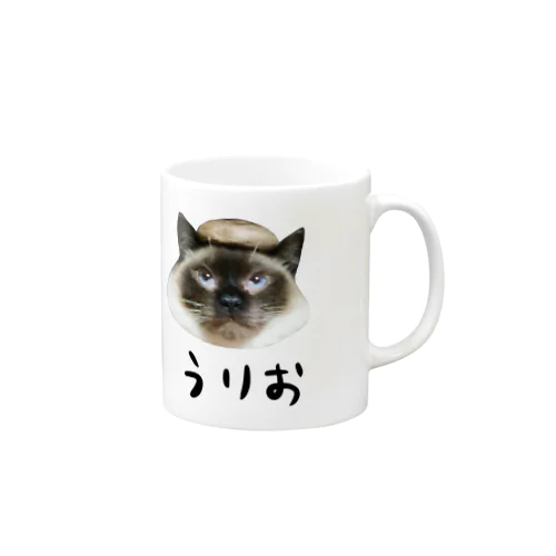 椎茸を被ったうりお君 Mug