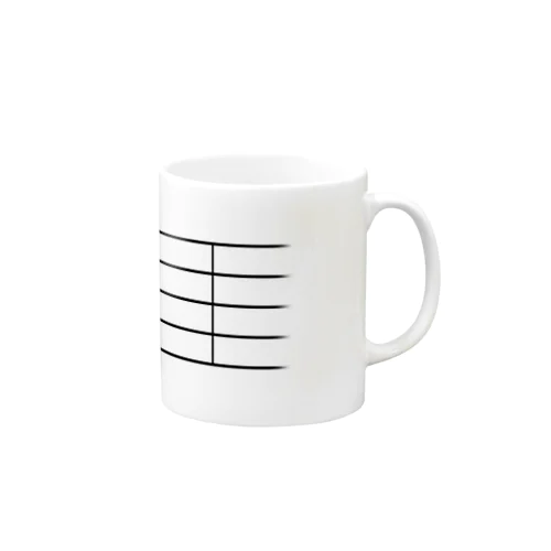 全休符（黒字） Mug