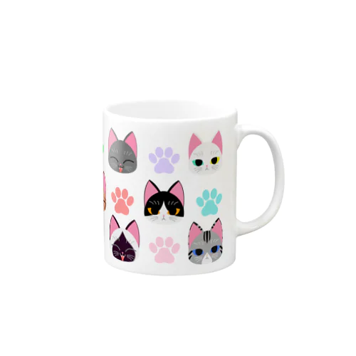 猫と肉球 Mug