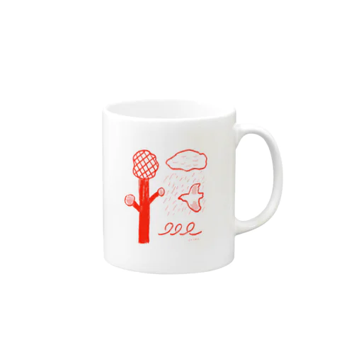 iriki red bird Mug