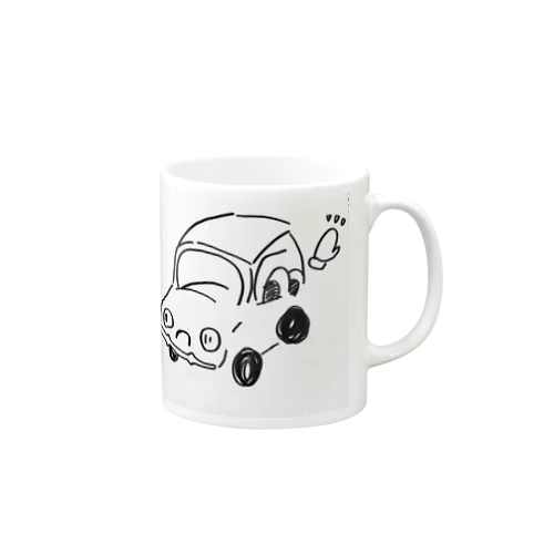 酔っ払った時に描いた車 Mug