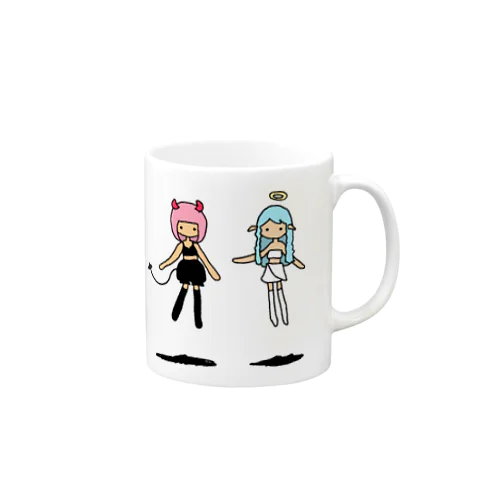 天使と悪魔 Mug