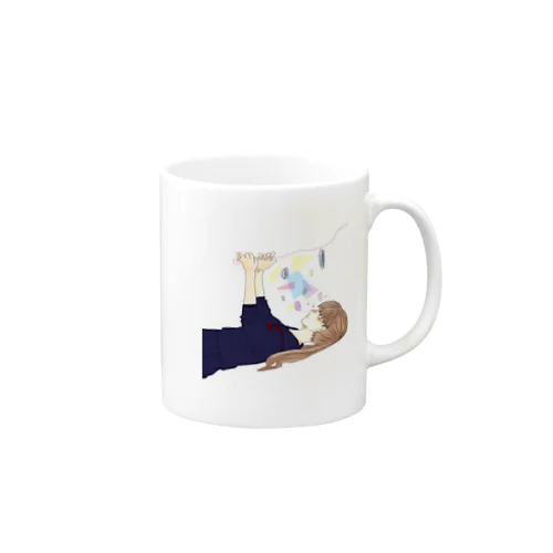 人の先には Mug