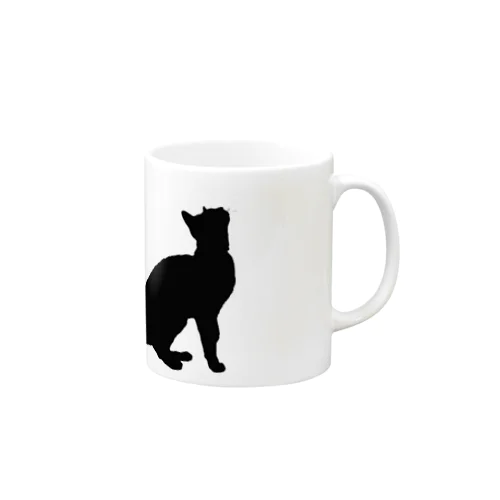 黒猫 Mug