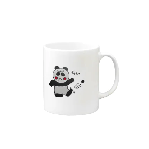 パンダちゃん、石にあたる Mug