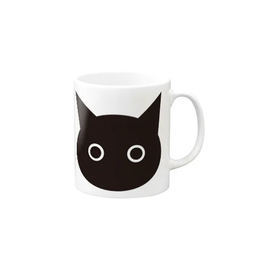 黒猫 Mug