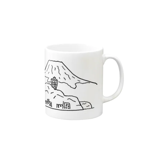 江ノ島・富士山 Mug