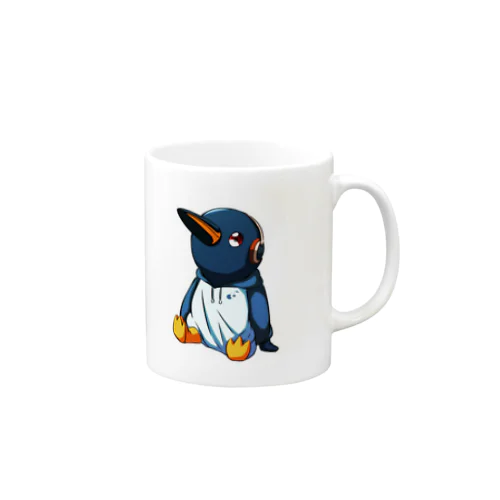 フードのペンギンくんマグカップ Mug