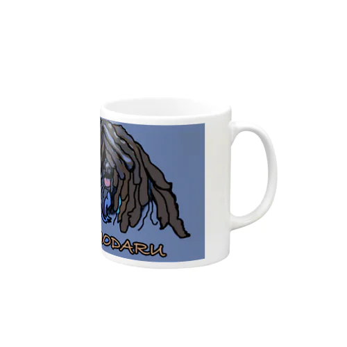 かしこいプーリー犬　azzurro　こもだる。puli illustration  Mug