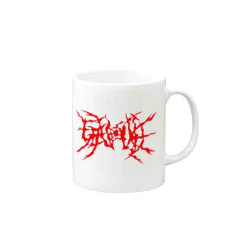 GENOCIDE メタルロゴ　レッド Mug