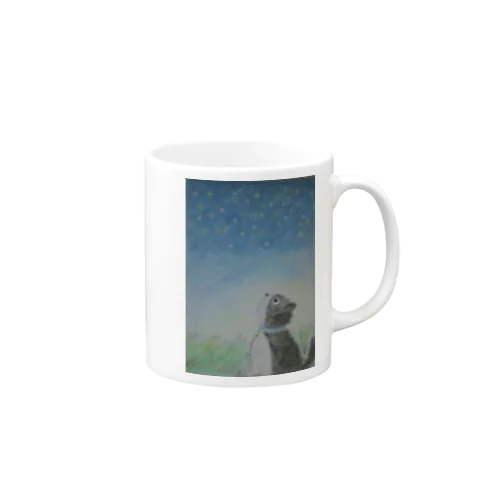 星空と猫 Mug