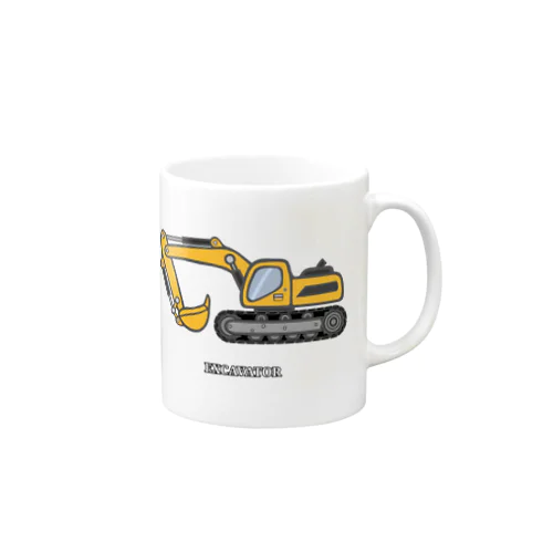 ショベルカー Mug