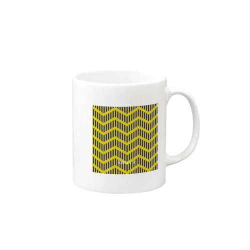 kaura_zigzag01(yellow) マグカップ