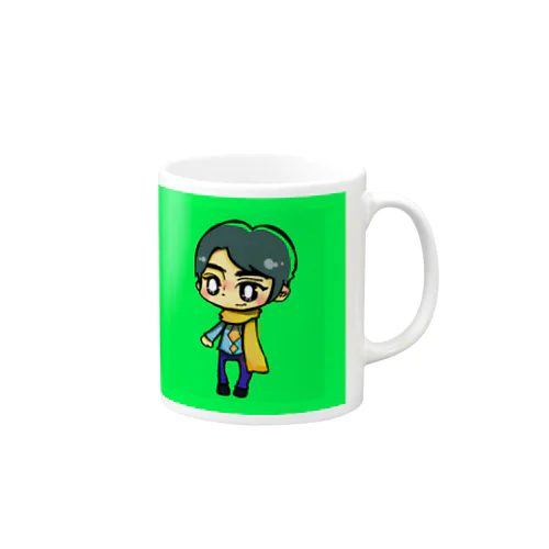 黄色マフラーの男の子じゅんくん Mug