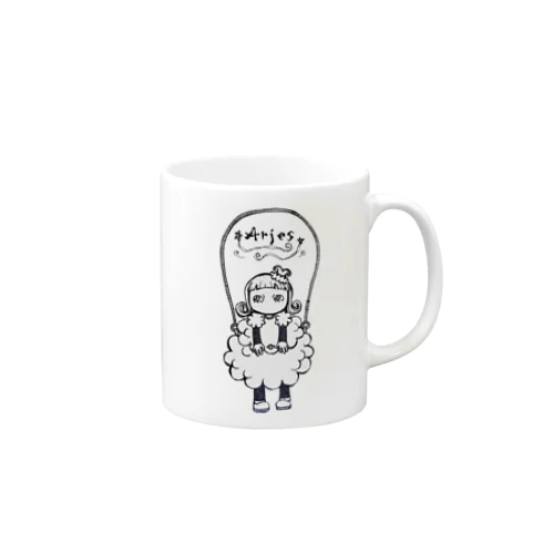 アクセな12星座　牡羊座 Mug