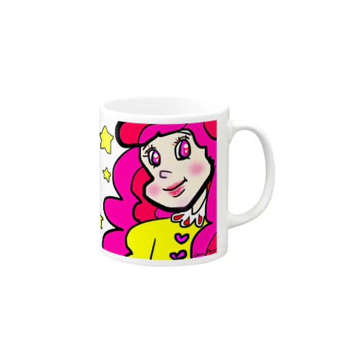 ピンク色のハッピーガール☆ Mug