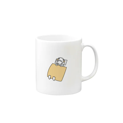 おあげで眠るひつじ Mug