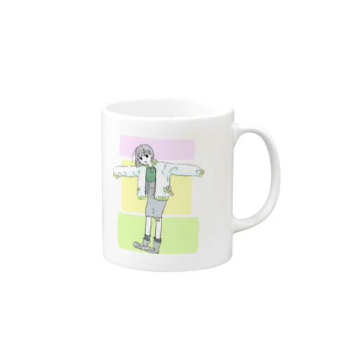 大きめジャンパーの女の子 Mug