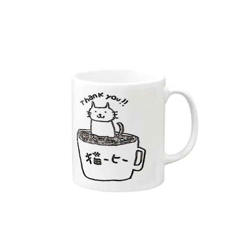 猫ーヒー Mug