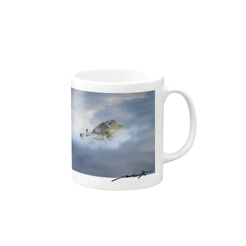 天空の島です。 Mug