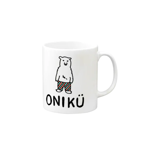 ONIKÜ ［シロクマとロゴ］ 머그컵