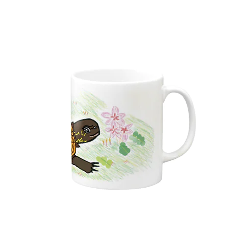 クサガメと花 Mug