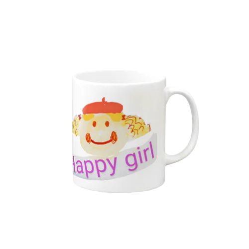 happy girl マグカップ