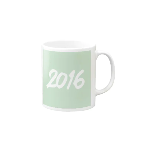 2016正月グッズ SQUARE FRESH GREEN マグカップ