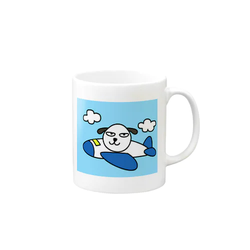 犬と飛行機 Mug