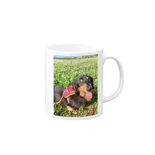 満足犬 Mug