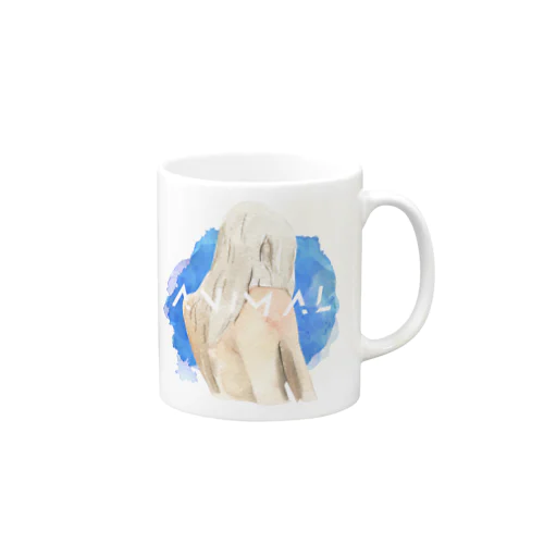 僕らはただの動物。 青 Mug