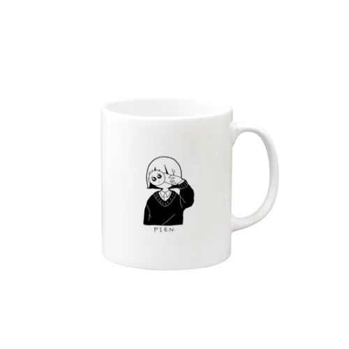 自撮りする女 Mug