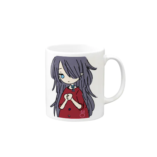 片目の女の子 Mug