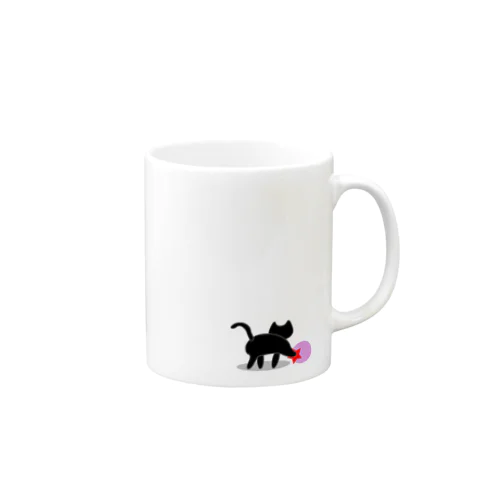 黒猫のいる部屋 Mug