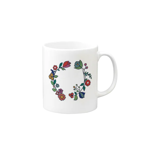 おもいでの花輪 Mug