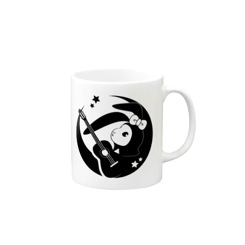 月ウサギター（顔） Mug