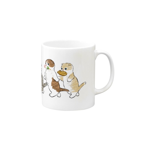 花より団子にゃん Mug