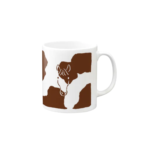 PAINT HORSE ぶち毛の馬 Mug