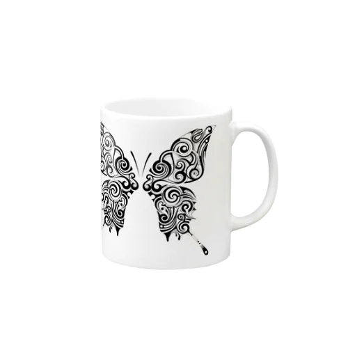 Butterfly (Black) マグカップ
