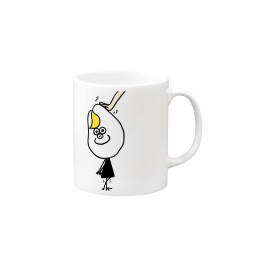 陽気なたまごが褒められる Mug