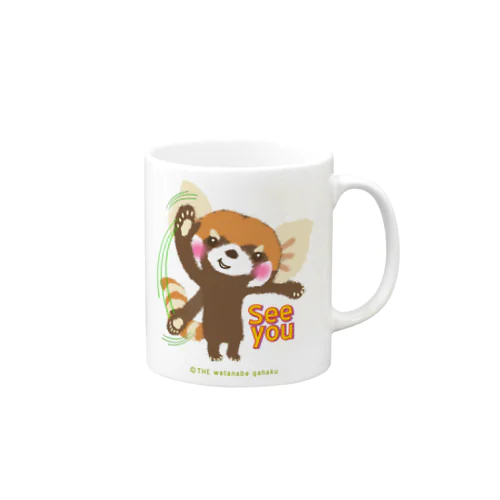 大耳のレッサーパンダ "See You" Mug