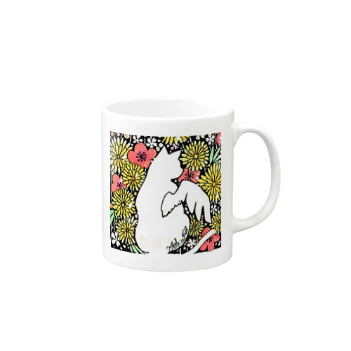 菊花猫 Mug