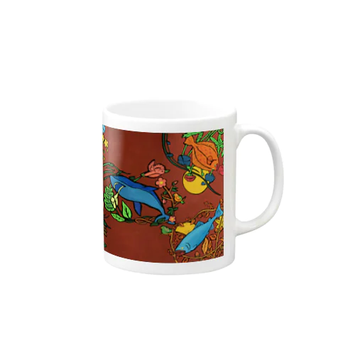 花蝶魚風月 Mug