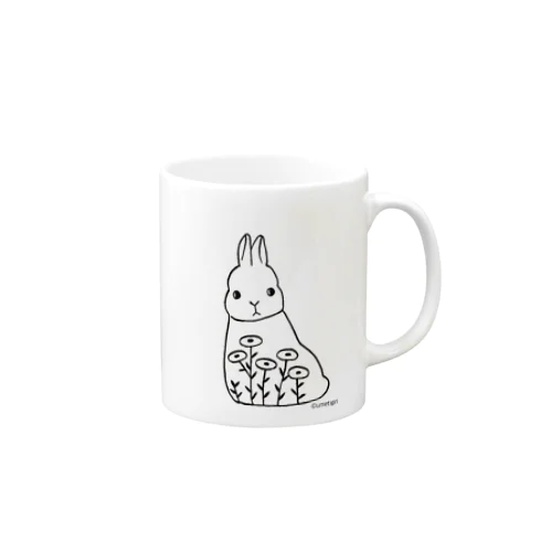 おはなとうさぎ Mug