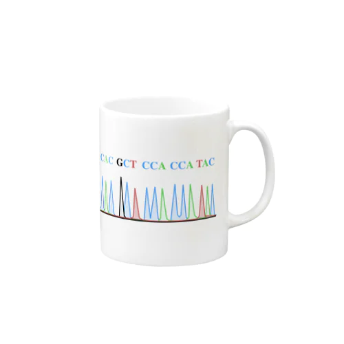 DNAシークエンス"HAPPY" Mug